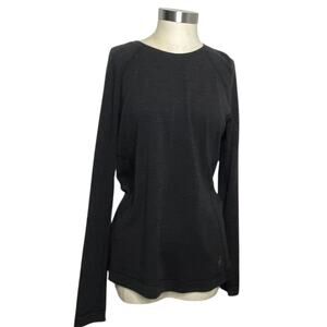 Smartwool Merino Shirt Gray Chandail Long Sleeve Crew Neck Knit Base